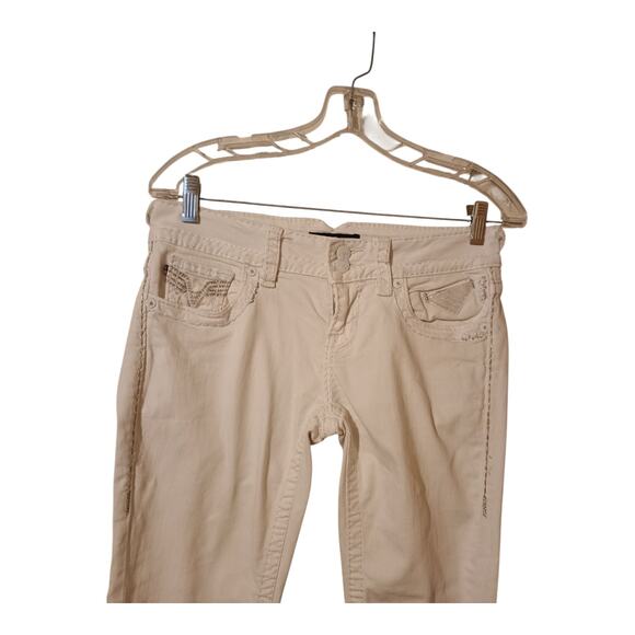 VIGOSS The Chelsea White Embellished Pockets Capri Jeans Women's Size‎ 3/4 - Picture 3 of 11